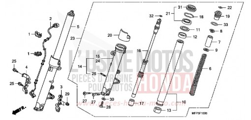 GABEL, VORNE CB1300SA8 de 2008